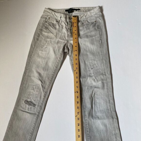 Vintage 90s Calvin Klein Denim Pants Light Wash High‎ Rise Jeans Size 27/4 - Picture 9 of 14